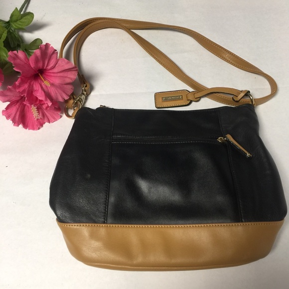 Tignanello Women's Black Leather Crossbody Bags - Picture 3 of 8